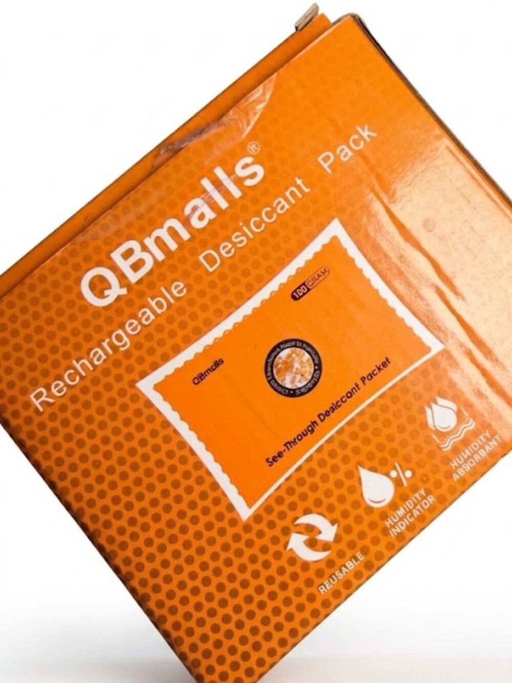 QBmalls Rechargeable Moisture Absorber Rechargeable Desiccant Pack 5 pieces 100g